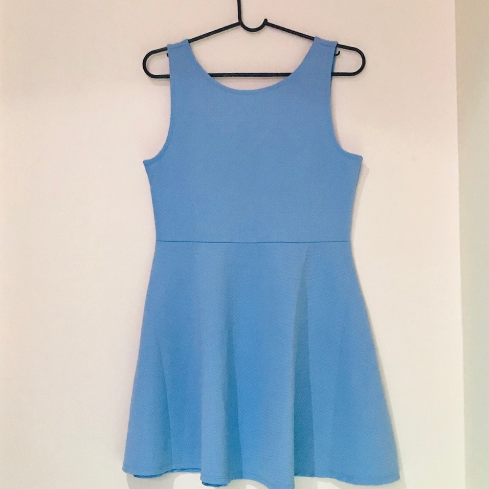 H&M Blue Textured Dress- Size 14